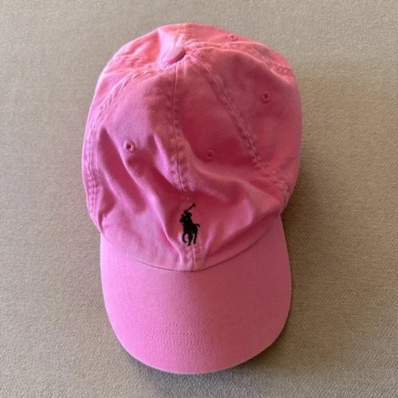 Polo Ralph Lauren Accessories - Polo Ralph Lauren Pink Cotton Baseball Cap